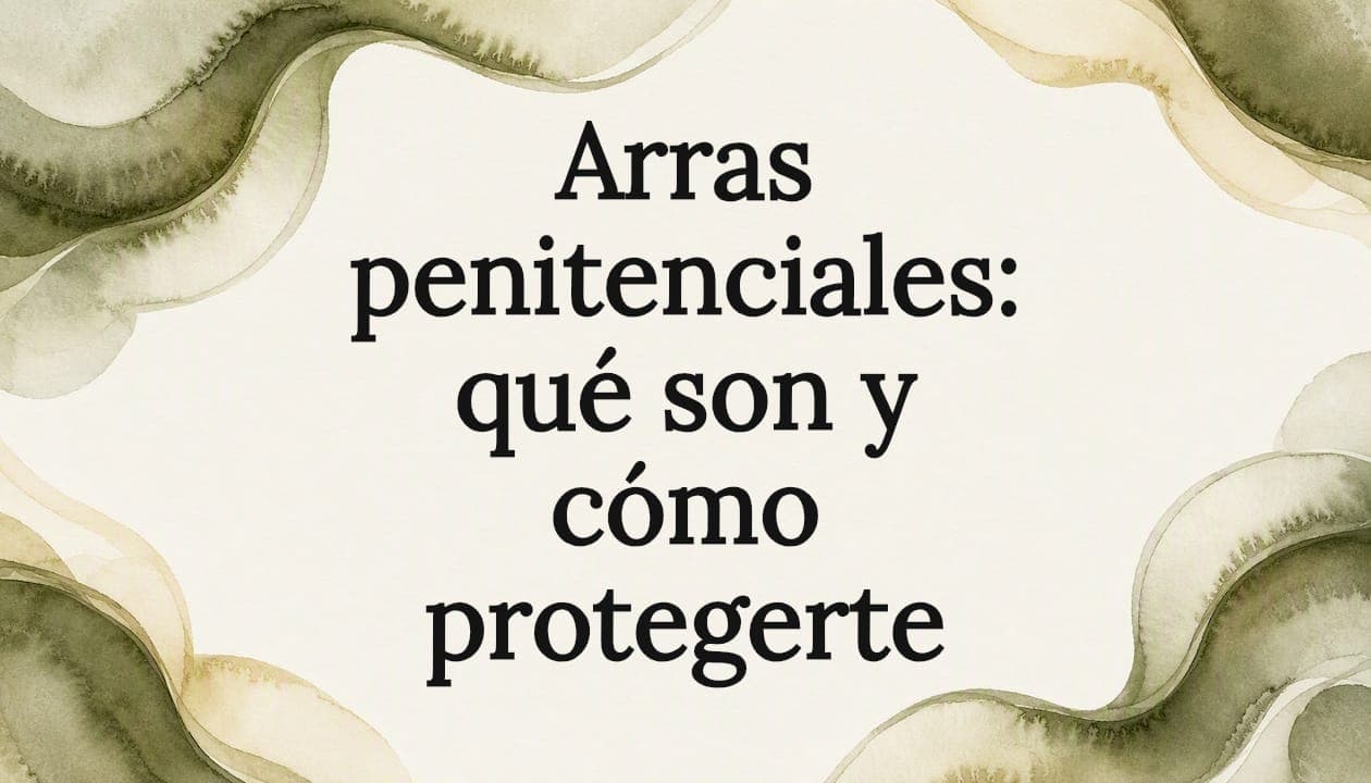 Arras penitenciales: qué son y cómo protegerte